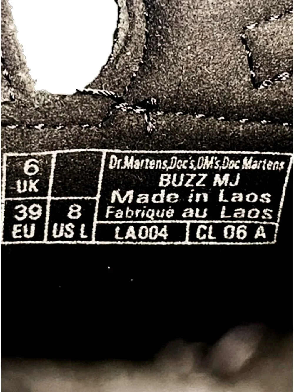 Dr. Martens Buzz Mary Jane Platform Shoes Black Milled Nappa NWT - Picture 11 of 12